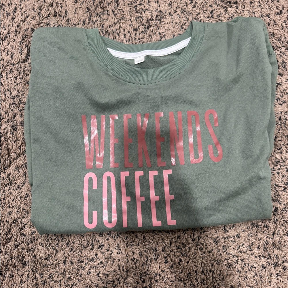 Green Kids Shirt with Pink Print